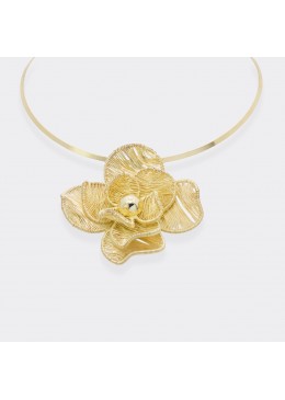 Collar Aramado Flor de Lotus María Lázuli